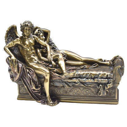 Veronese Design Aşk Tanrısı Eros ve Psyche Dekoratif Heykel 18,5 cm