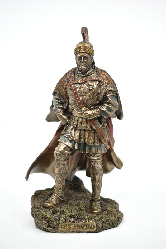 Kartacalı Hannibal Dekoratif Biblo Antik Tarih Heykeli 24,5 cm
