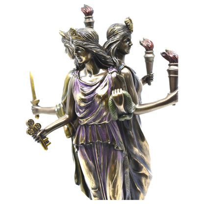 Veronese Design Hecate Büyü Tanrıçası Dekoratif Heykel 30 cm