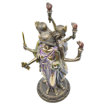 Veronese Design Hecate Büyü Tanrıçası Dekoratif Heykel 30 cm