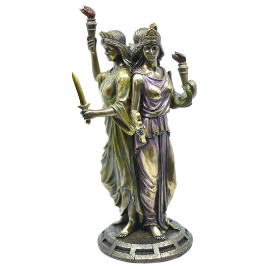 Veronese Design Hecate Büyü Tanrıçası Dekoratif Heykel 30 cm