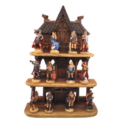 Veronese Design Norse MT Standlı 12'li İskandinav Tanrıları Seti 41 cm