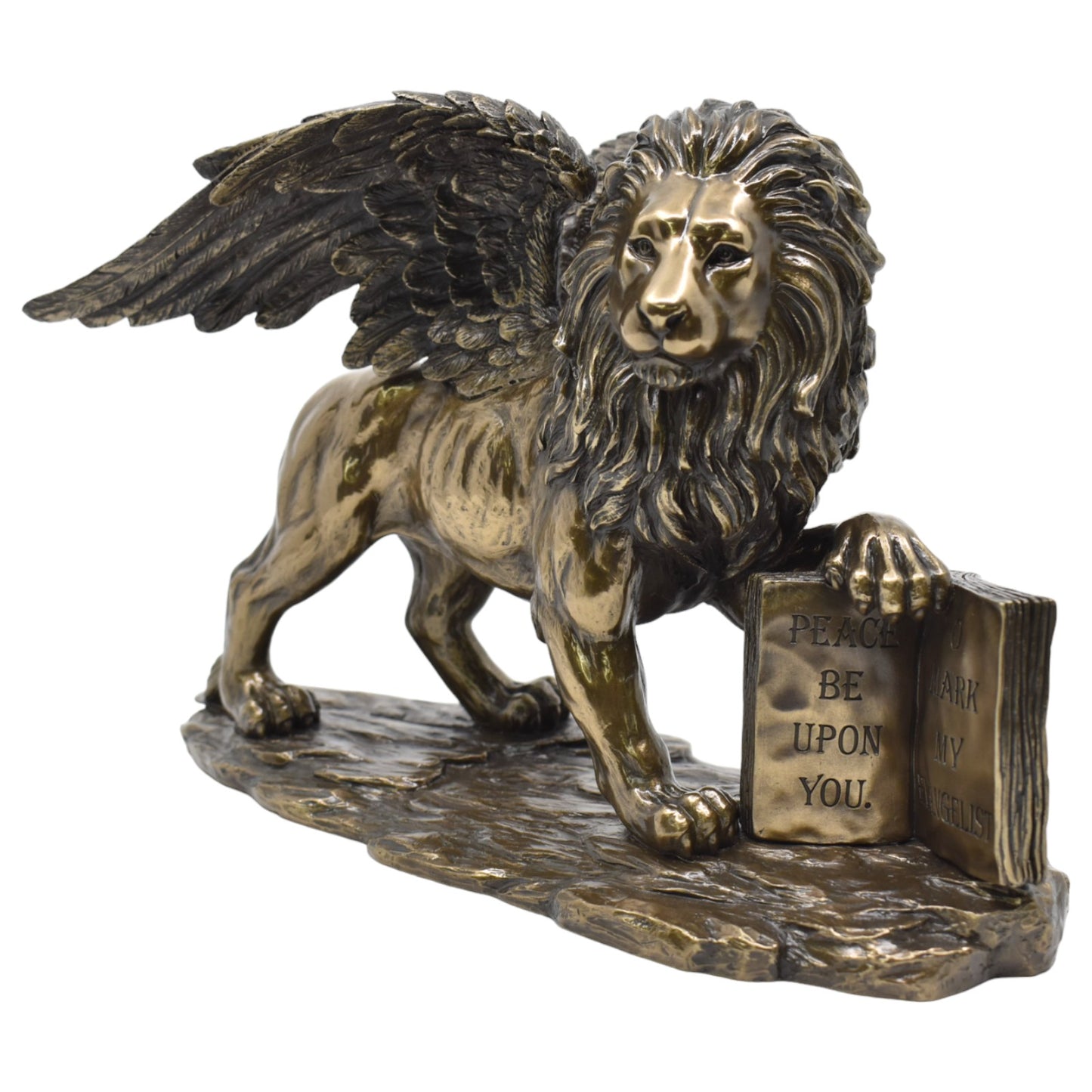 Veronese Design Saint Mark Aslanı (Lion of Saint Mark) Dekoratif Heykel 26 cm