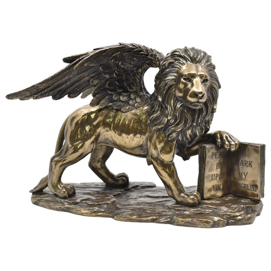 Veronese Design Saint Mark Aslanı (Lion of Saint Mark) Dekoratif Heykel 26 cm