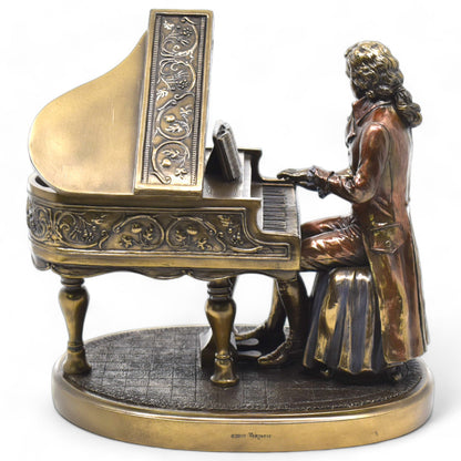 Mozart Piyano Heykeli Dekoratif Hediyelik Biblo