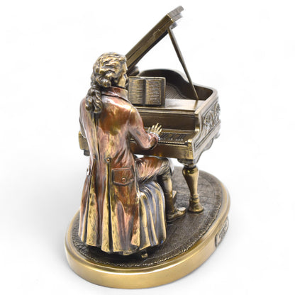 Mozart Piyano Heykeli Dekoratif Hediyelik Biblo