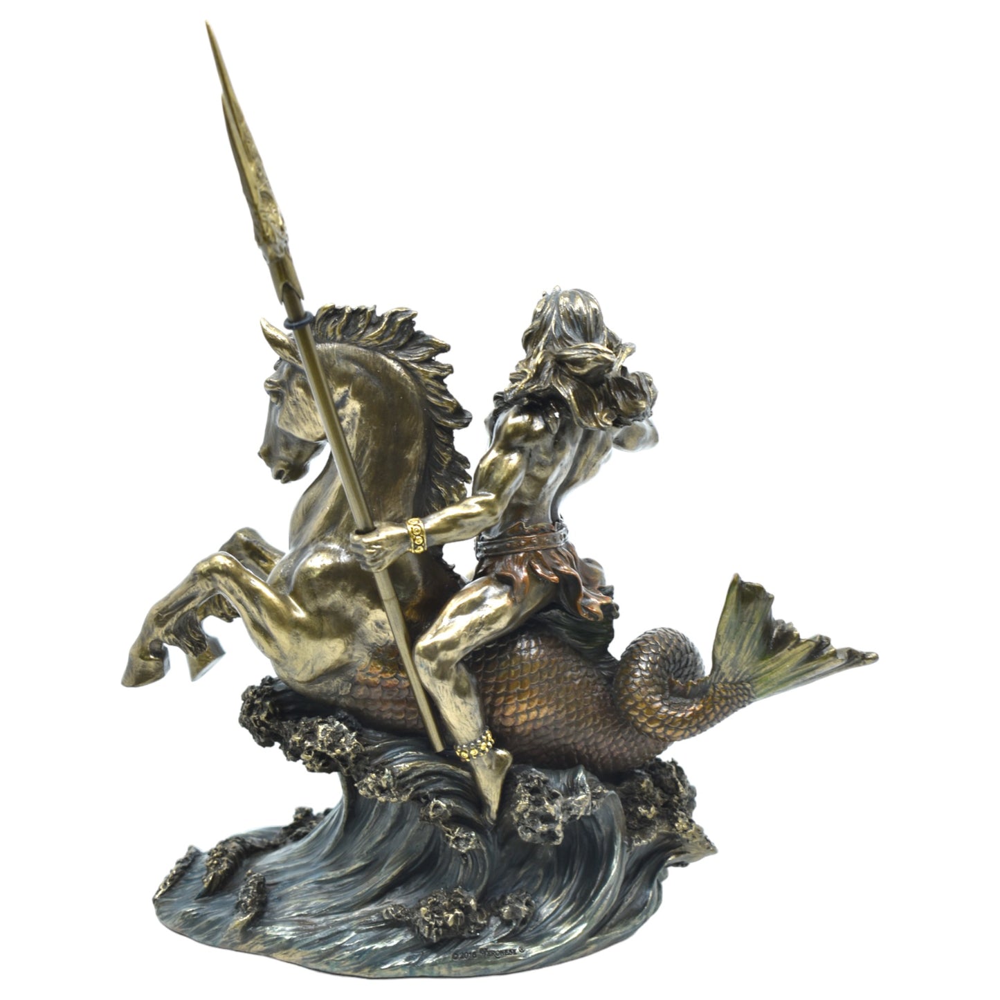Veronese Design At Üstünde Poseidon Dekoratif Heykel 27 cm