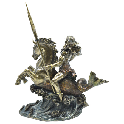 Veronese Design At Üstünde Poseidon Dekoratif Heykel 27 cm