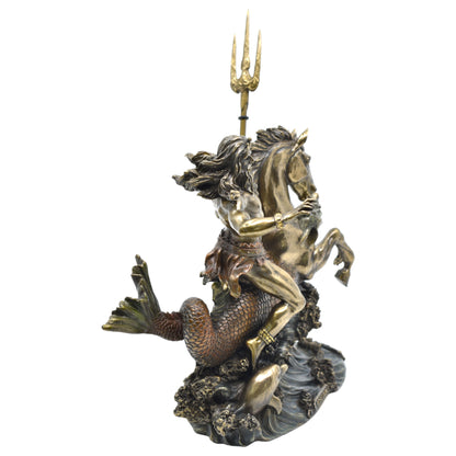 Veronese Design At Üstünde Poseidon Dekoratif Heykel 27 cm
