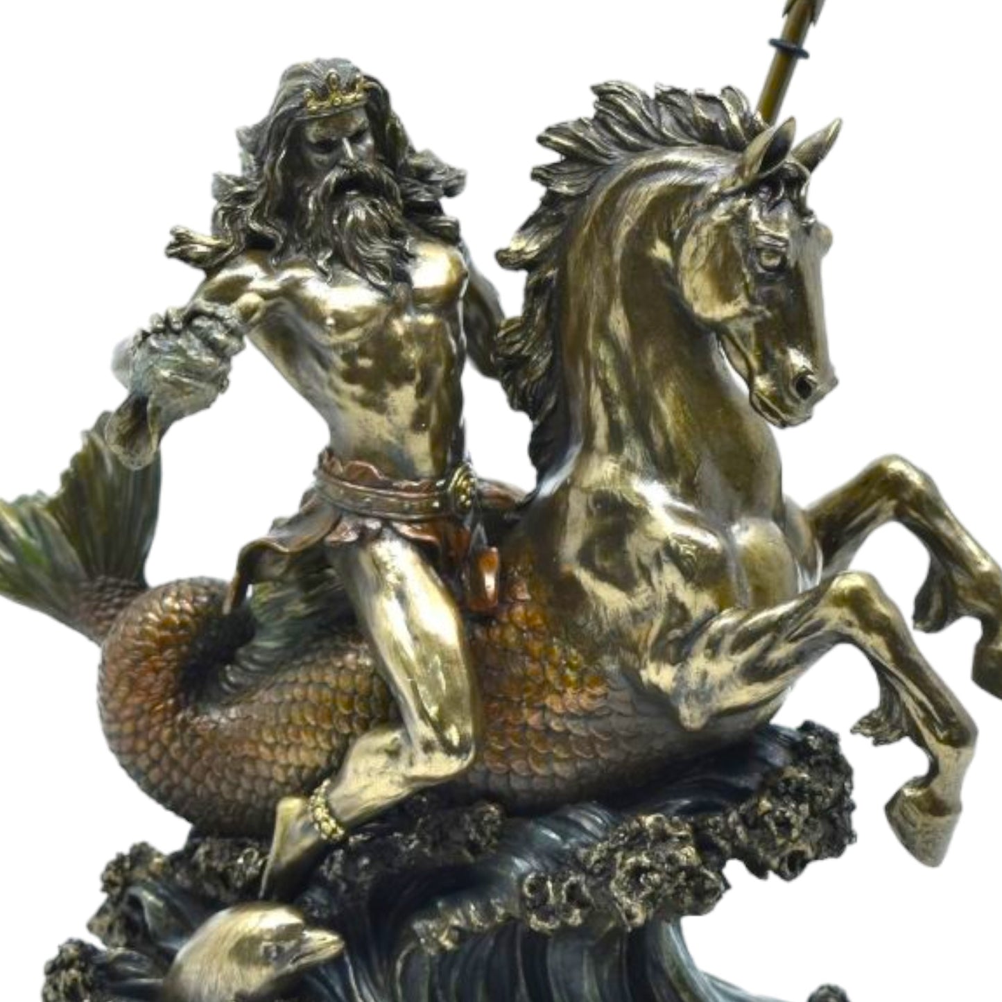 Veronese Design At Üstünde Poseidon Dekoratif Heykel 27 cm