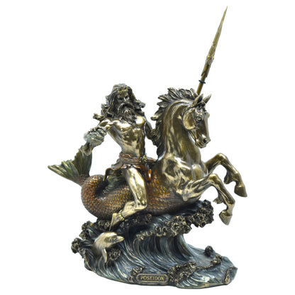 Veronese Design At Üstünde Poseidon Dekoratif Heykel 27 cm