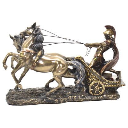 Veronese Design Roma Atlı Savaşçı Dekoratif Heykel 28 cm