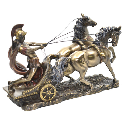 Veronese Design Roma Atlı Savaşçı Dekoratif Heykel 28 cm