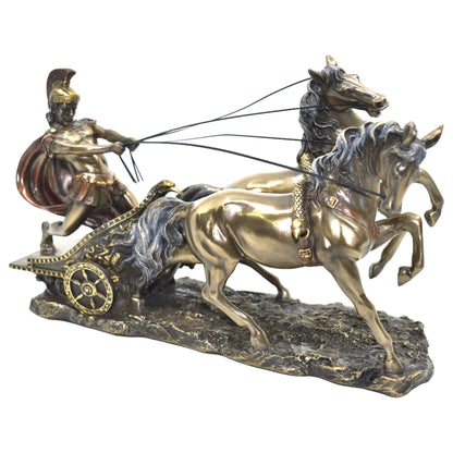 Veronese Design Roma Atlı Savaşçı Dekoratif Heykel 28 cm