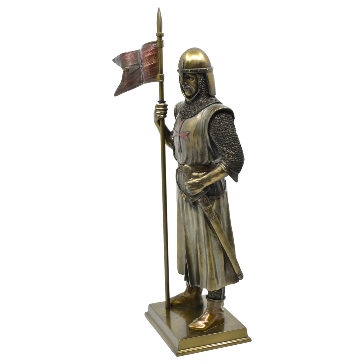 Veronese Design Haçlı Şövalye Dekoratif Heykel 30,5 cm