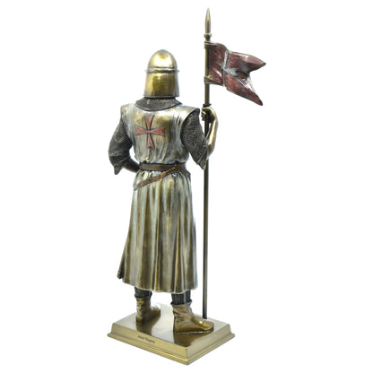 Veronese Design Haçlı Şövalye Dekoratif Heykel 30,5 cm