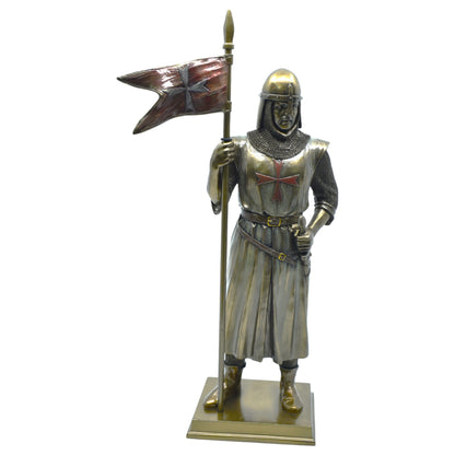 Veronese Design Haçlı Şövalye Dekoratif Heykel 30,5 cm