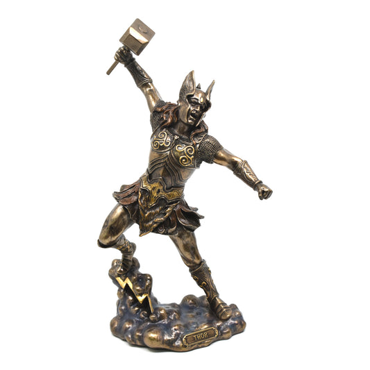 Thor Dekoratif Biblo İskandinav Mitolojisi Heykeli 31,5 cm