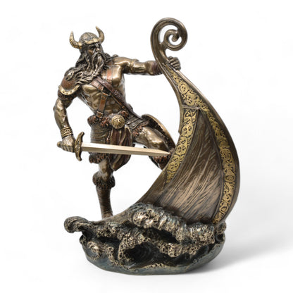 Veronese Design Viking Savaşçı Heykeli Dekoratif Biblo