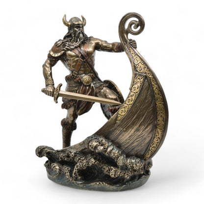 Veronese Design Viking Savaşçı Heykeli Dekoratif Biblo