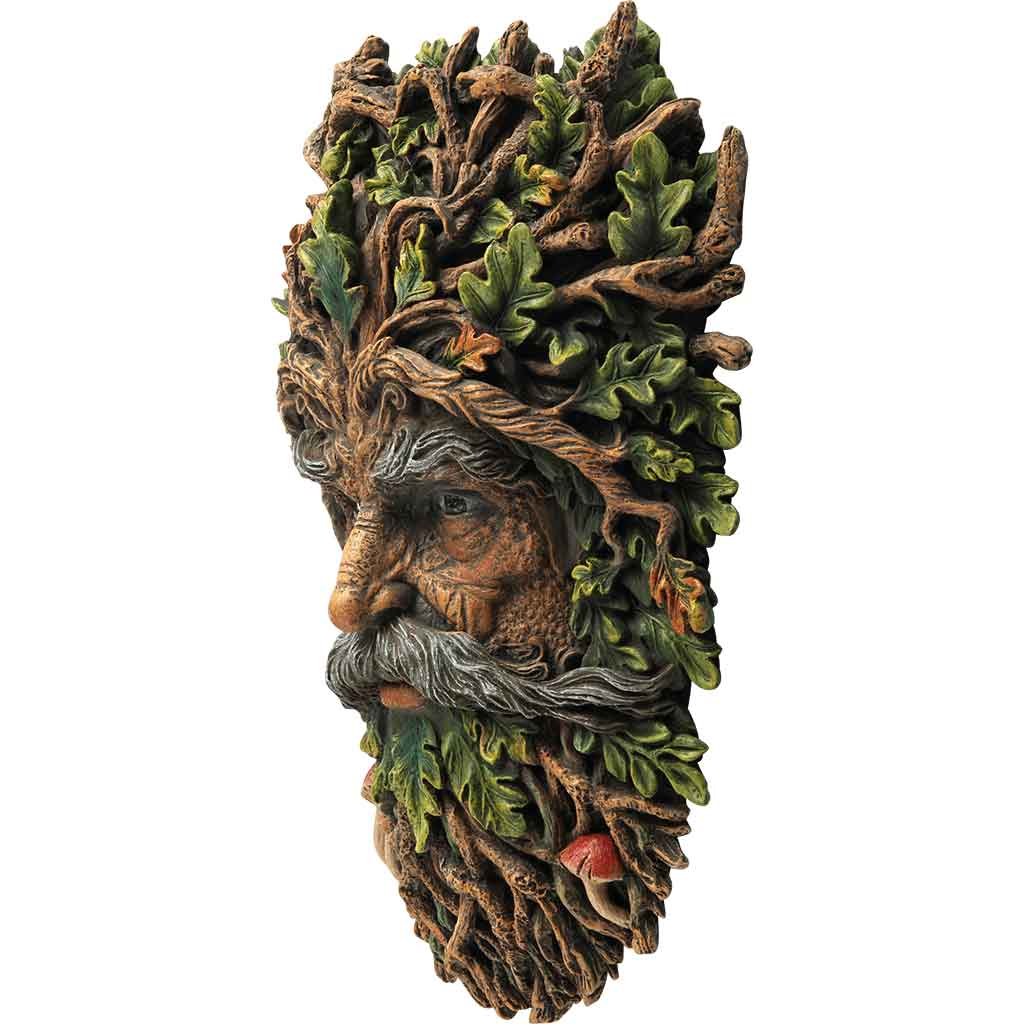 Veronese Design Yeşil Adam (Green Man) Duvar Maskı 26 cm