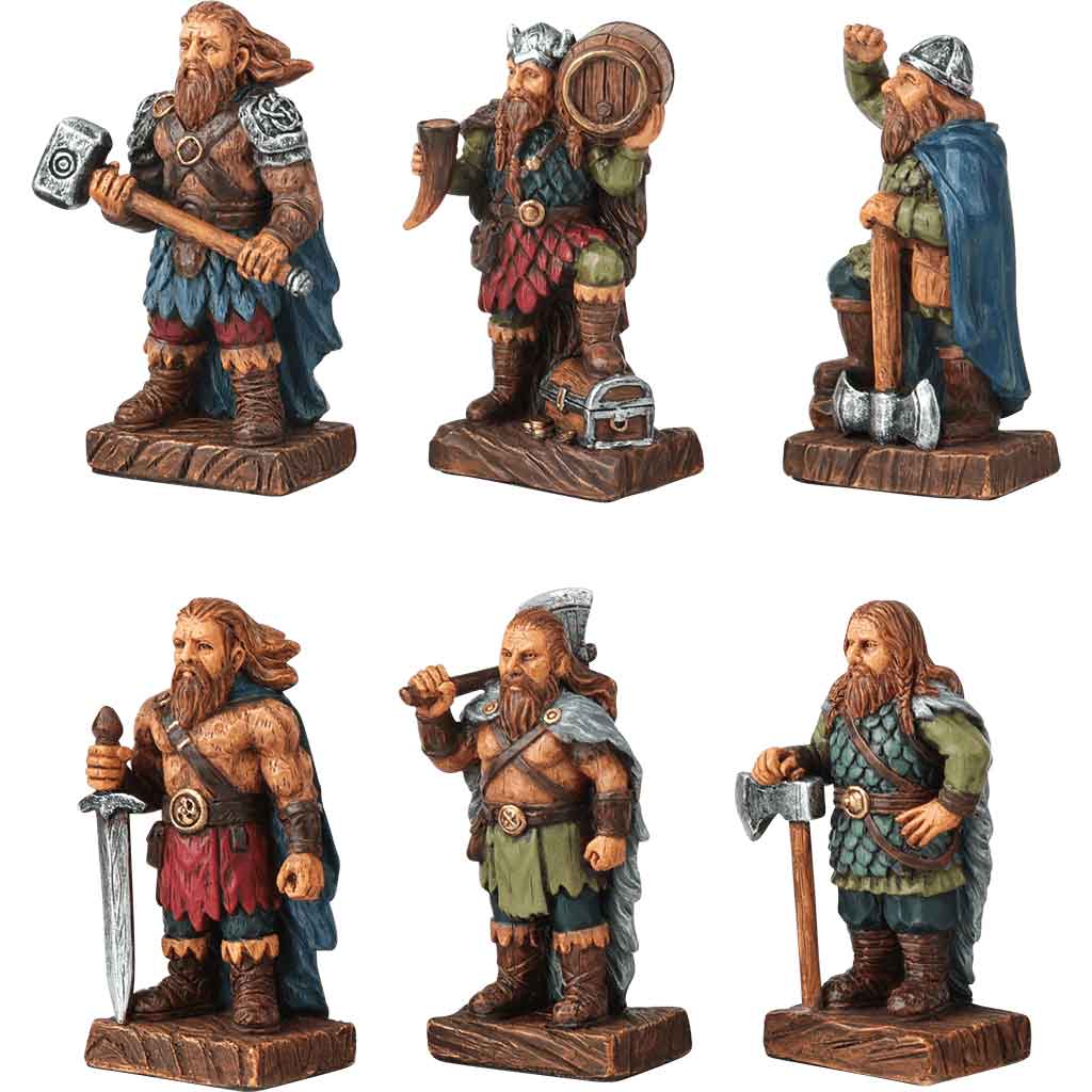 Veronese Design 6'lı Viking Savaşçıları Dekoratif Figür Seti 7,5 cm