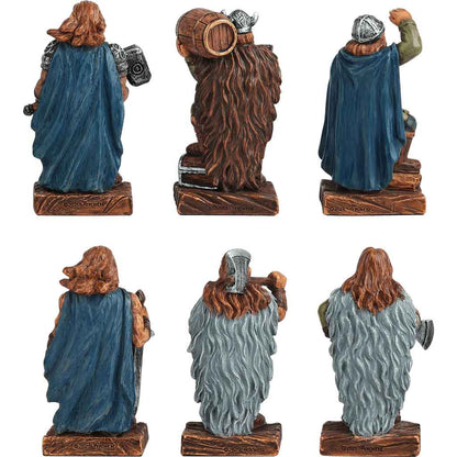 Veronese Design 6'lı Viking Savaşçıları Dekoratif Figür Seti 7,5 cm