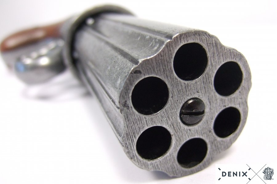Denix 6 Barrels Pepper-Box Revolver Replica Pistol, England 1840