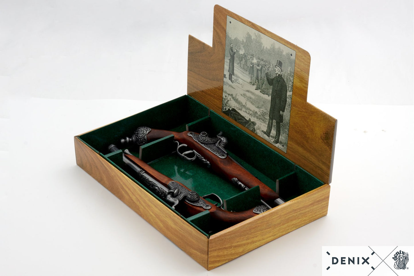 Denix 2-Piece Duelling Replica Pistol Italy 1825