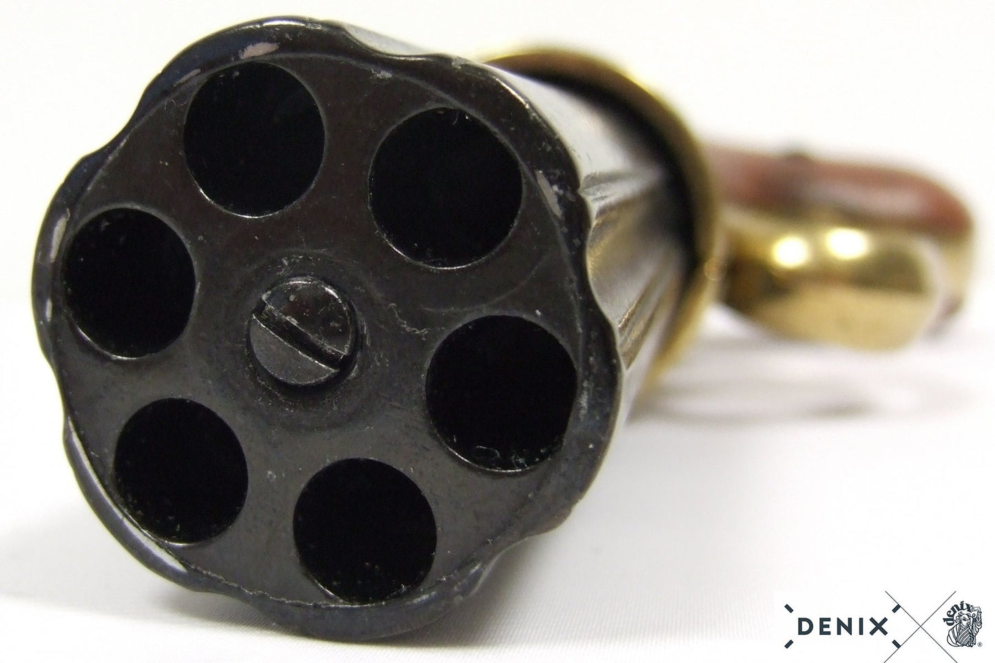 Denix 6-Barrel Pepper-Box Revolver Replica Pistol, England 1840