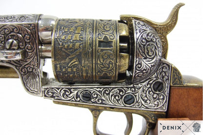 Denix American Civil War Navy Revolver Replica Pistol, USA 1851