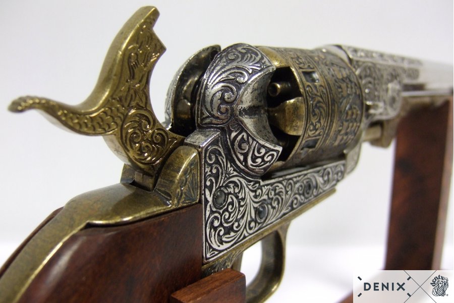 Denix American Civil War Navy Revolver Replica Pistol, USA 1851