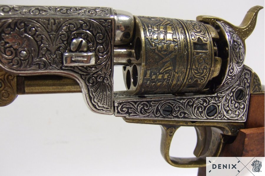 Denix American Civil War Navy Revolver Replica Pistol, USA 1851