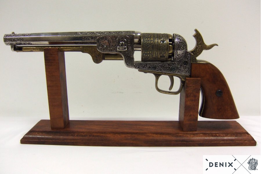 Denix American Civil War Navy Revolver Replica Pistol, USA 1851