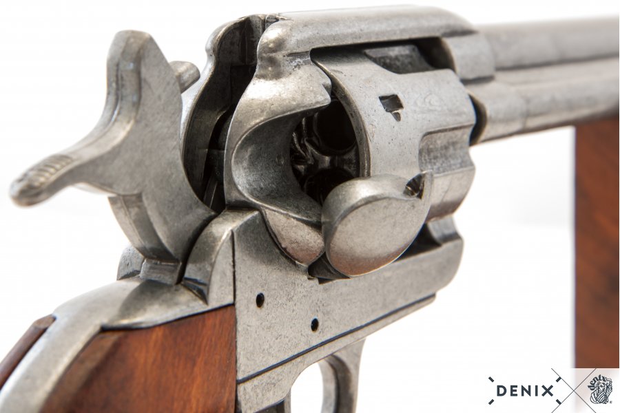 Denix Cal.45 Peacemaker Revolver 12" Replica Pistol, USA 1873