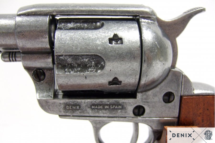Denix Cal.45 Peacemaker Revolver 12" Replica Pistol, USA 1873
