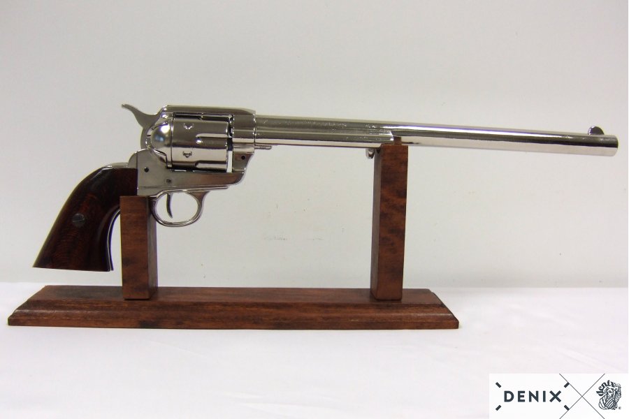 Denix Cal.45 Peacemaker Revolver 12" Pistol Replica, USA 1873