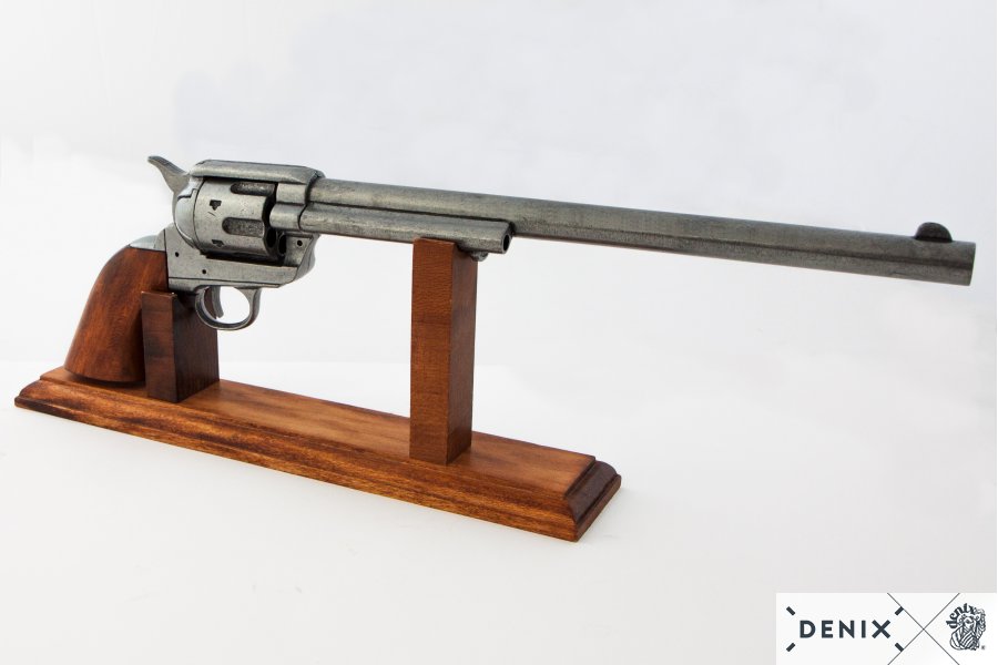 Denix Cal.45 Peacemaker Revolver 12" Replica Pistol, USA 1873