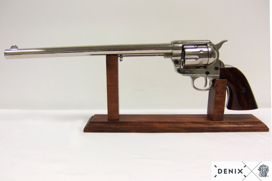 Denix Cal.45 Peacemaker Revolver 12" Pistol Replica, USA 1873