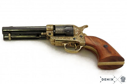 Denix Cal.45 Peacemaker Revolver 4.75" Replica Pistol, USA 1873