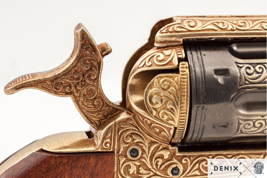 Denix Cal.45 Peacemaker Revolver 4.75" Replica Pistol, USA 1873