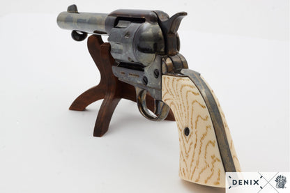 Denix Cal.45 Peacemaker Revolver 4.75" Replica Pistol, USA 1873