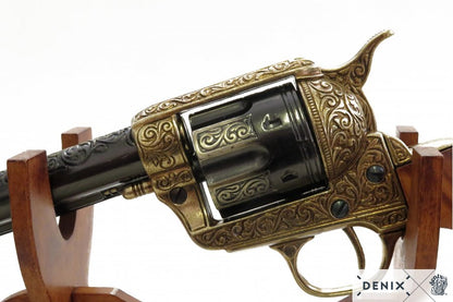 Denix Cal.45 Peacemaker Revolver 4.75" Replica Pistol, USA 1873