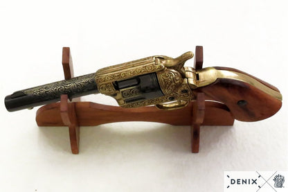 Denix Cal.45 Peacemaker Revolver 4.75" Replica Pistol, USA 1873