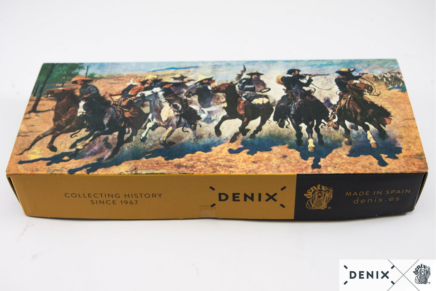 Denix Colt Peacemaker .45 Revolver Replica 4.75" + 6 Rounds – 1873 US Decorative Collection Set