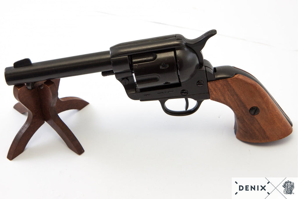 Denix Colt Peacemaker .45 Revolver Replikası 4,75" + 6 Mermi – 1873 ABD Dekoratif Koleksiyon Seti