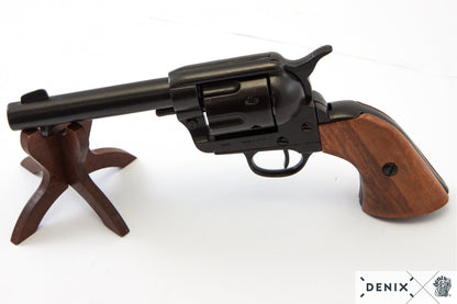 Denix Colt Peacemaker .45 Revolver Replica 4.75" + 6 Rounds – 1873 US Decorative Collection Set