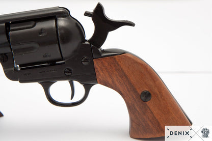 Denix Colt Peacemaker .45 Revolver Replica 4.75" + 6 Rounds – 1873 US Decorative Collection Set