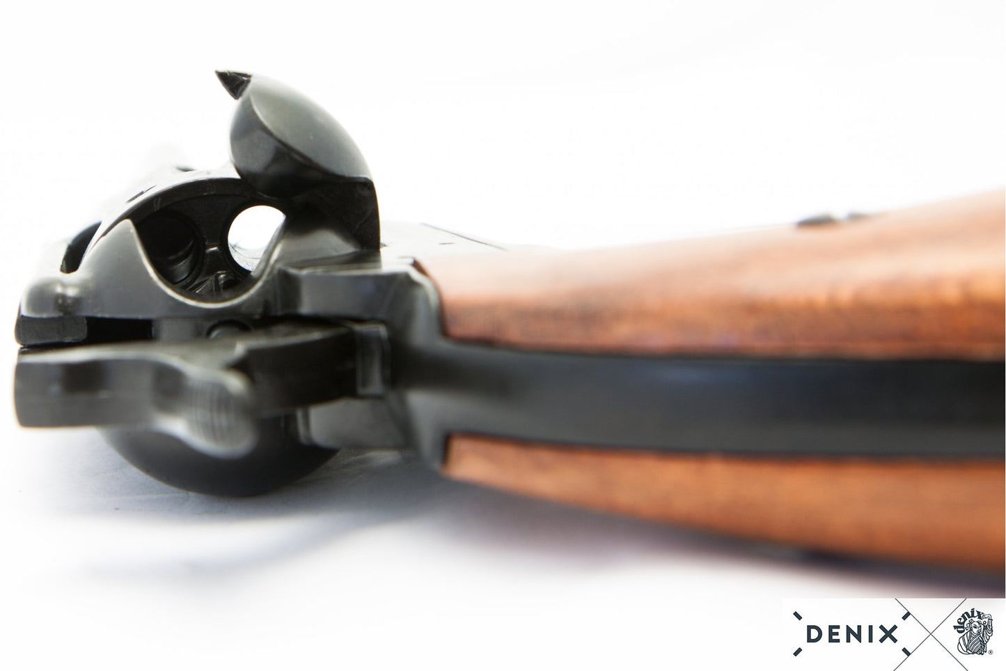 Denix Colt Peacemaker .45 Revolver Replica 4.75" + 6 Rounds – 1873 US Decorative Collection Set