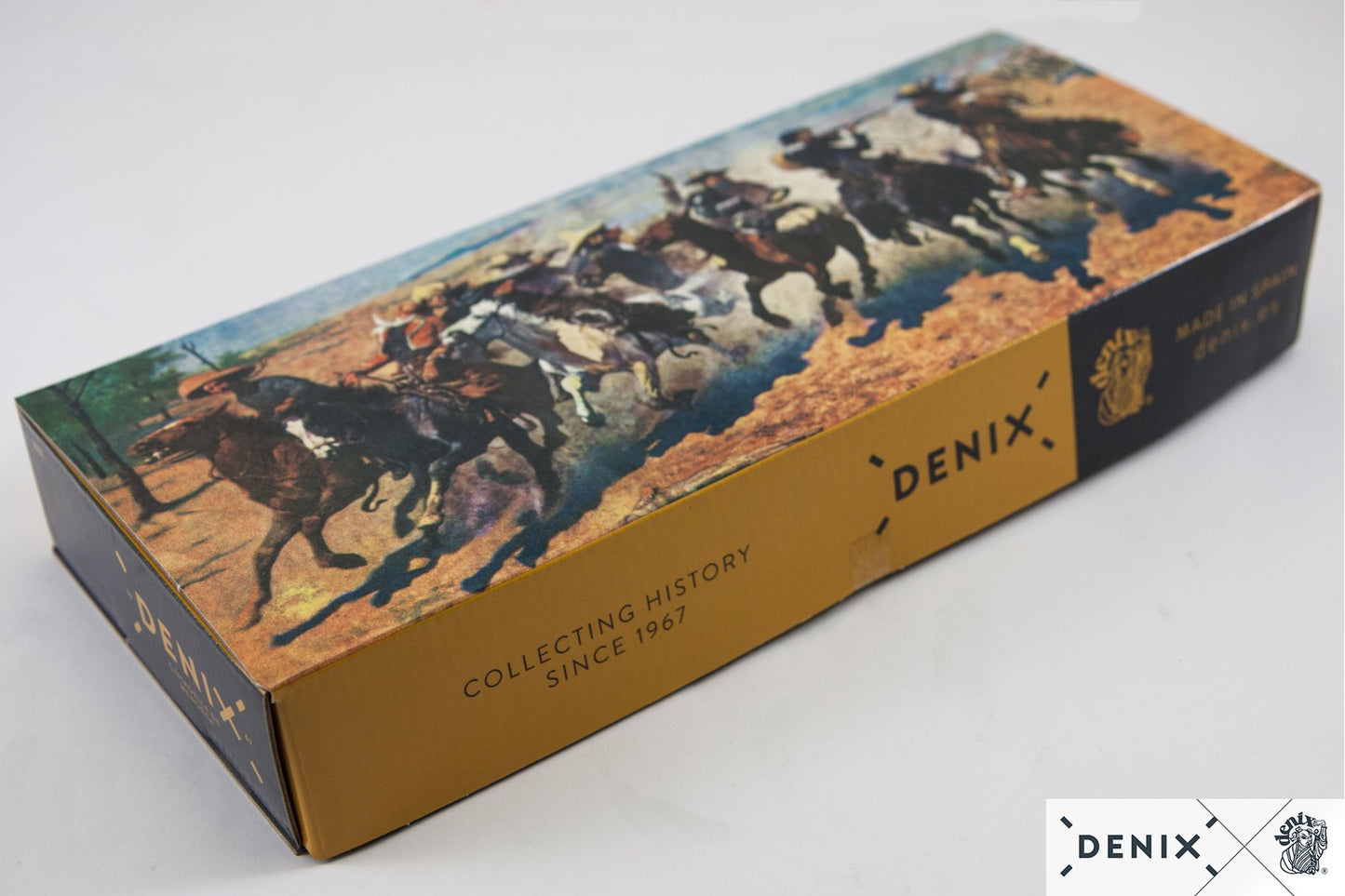 Denix Colt Peacemaker .45 Revolver Replica 4.75" + 6 Rounds – 1873 US Decorative Collection Set